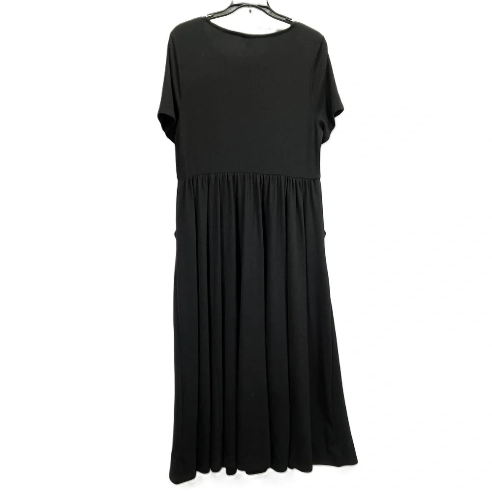 Torrid Black Embellished Neck Skater Midi Short Sleeve Cocktail Dress Size 10‎ - Picture 2 of 10